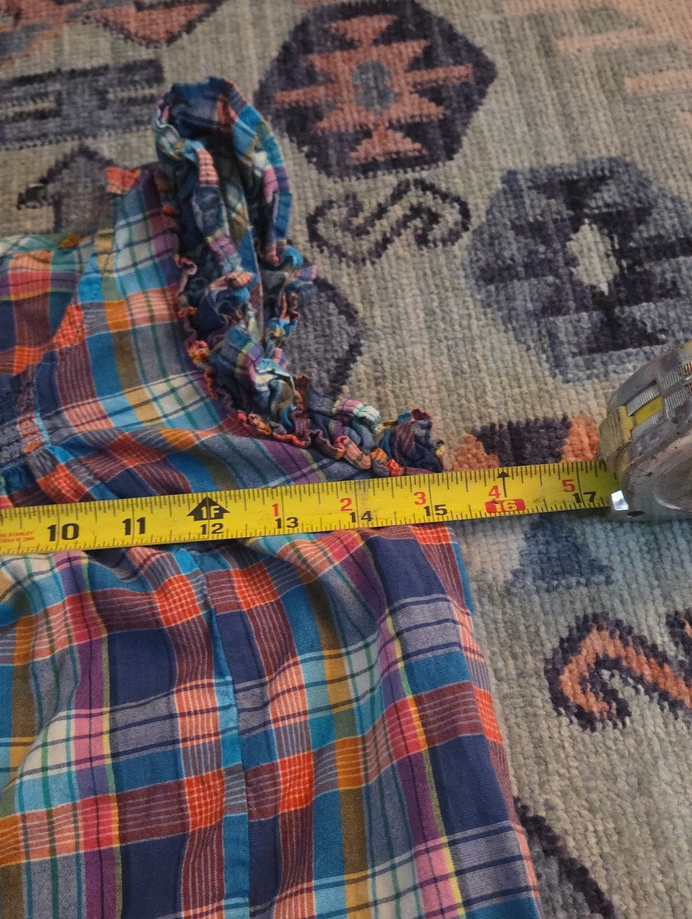Peek Girls Medium Plaid Tank - Picture 5 of 6